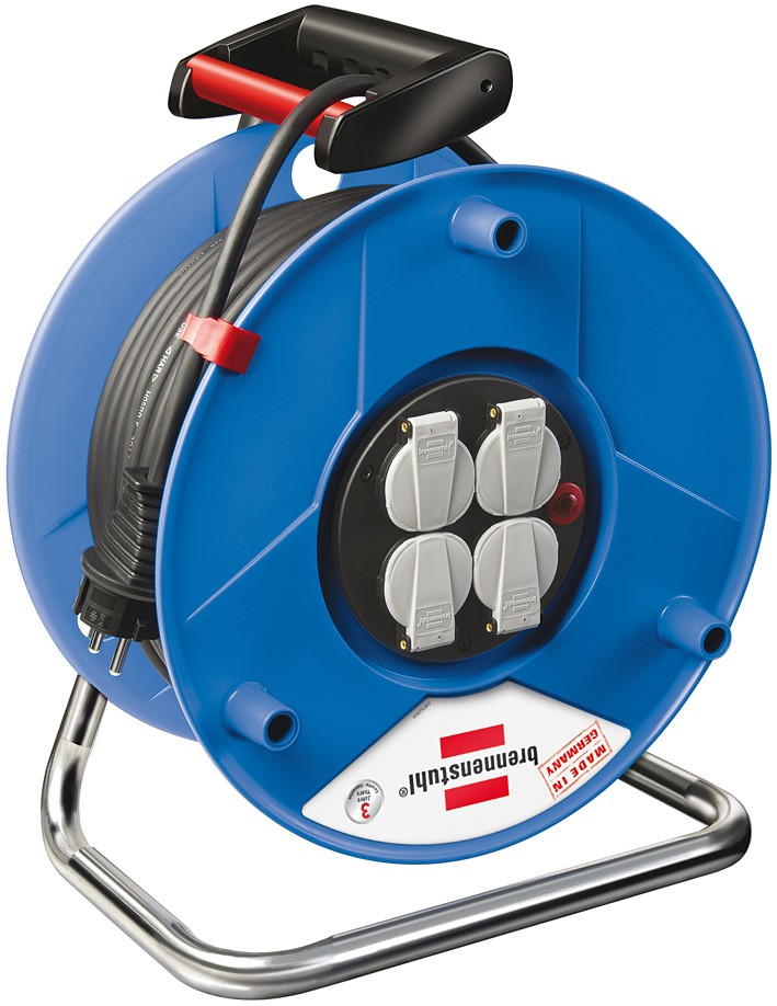 Brennenstuhl 1215056 Kabeltrommel 25.00m Schwarz Schutzkontakt-Stecker