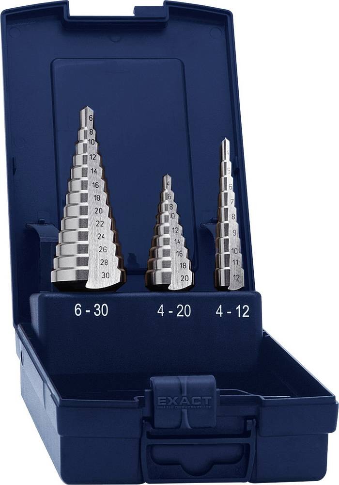 Exact Eventus by 15332 HSS Stufenbohrer-Set 3teilig 1 Set