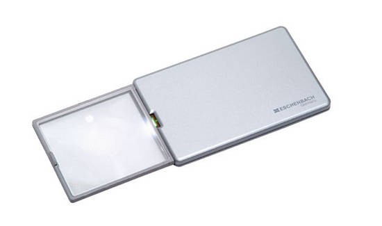 Eschenbach 152111 Easy Pocket Handlupe con LED-Beleuchtung