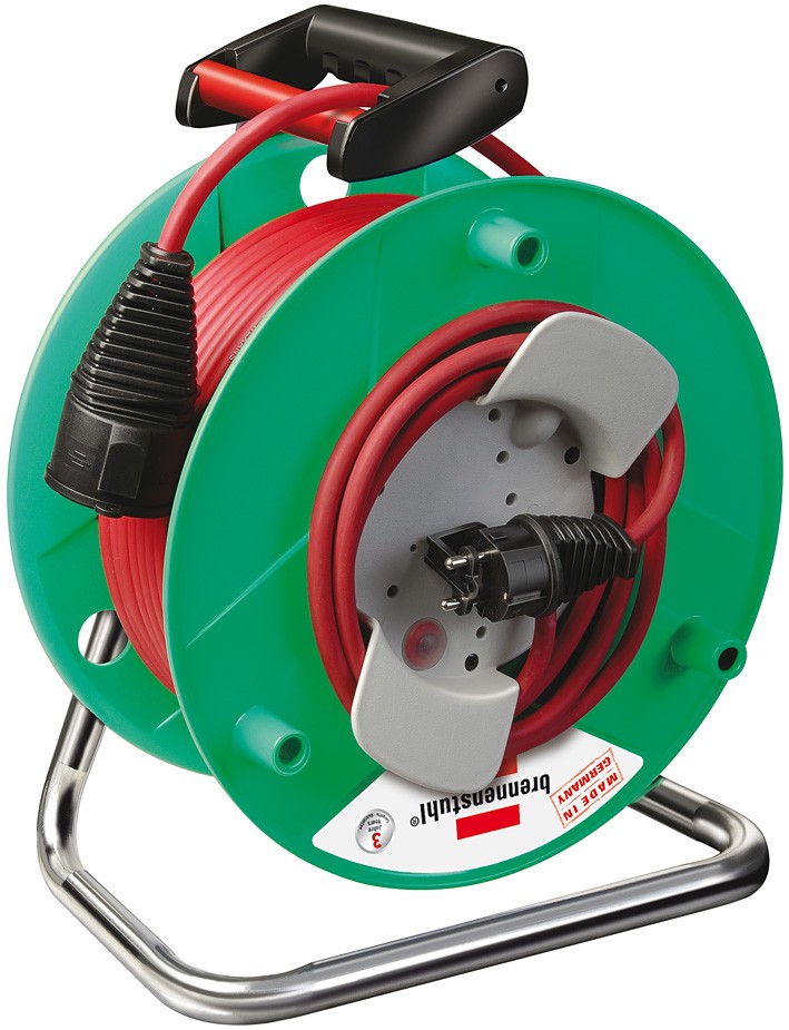 Brennenstuhl 1188470 Kabeltrommel 40m Rot Schutzkontakt-prise mâle