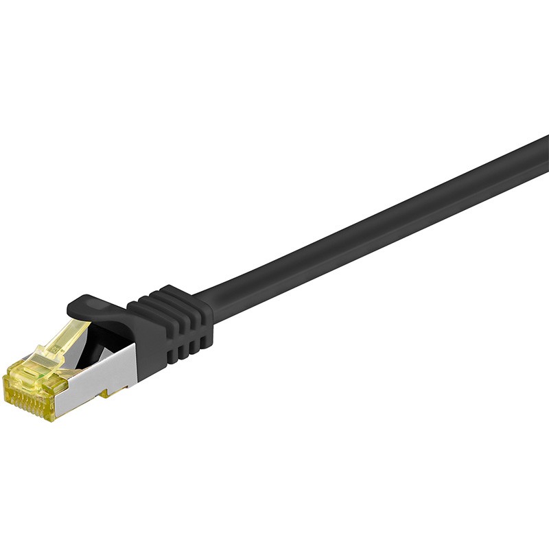 Goobay RJ-45 CAT7 15m cable de red Negro S/FTP (S-STP) - Goobay RJ-45