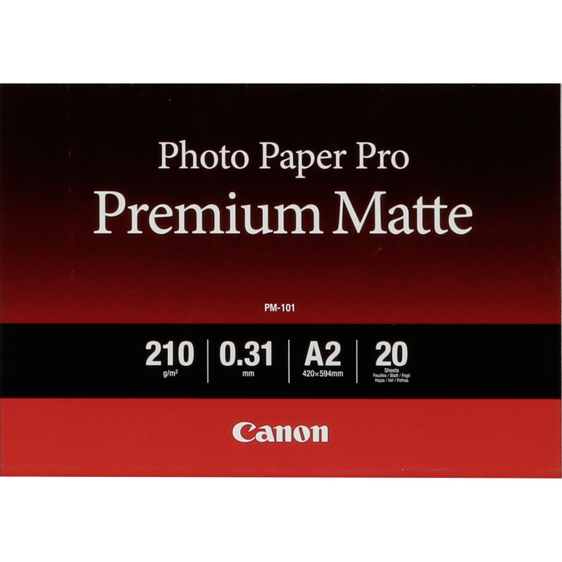 Canon PM-101 Premium Matte Photo Paper A2 - 20 Sheets - Canon PM-101