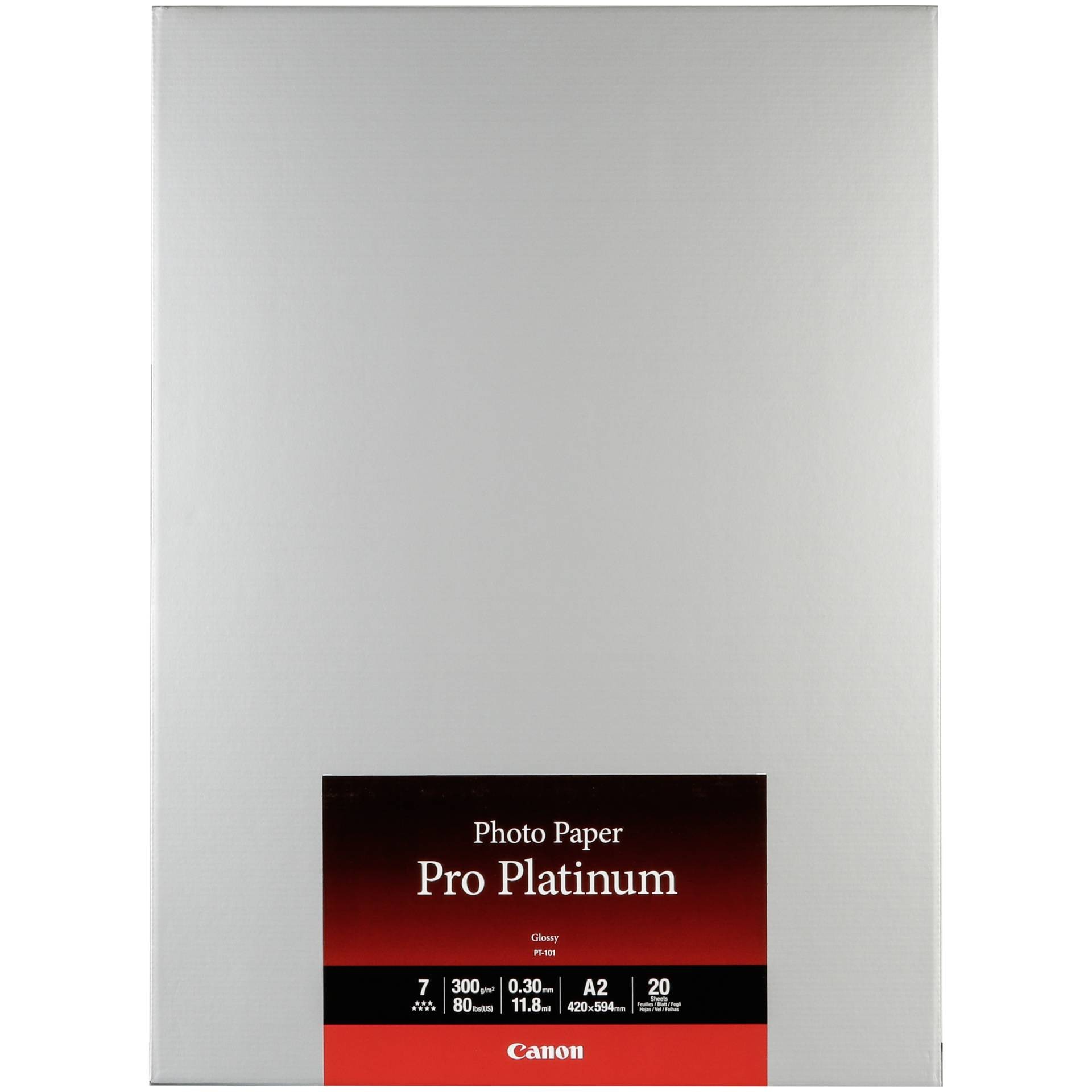 Canon PT-101 Pro Platinum Photo Paper A2 - 20 Sheets - Canon PT-101