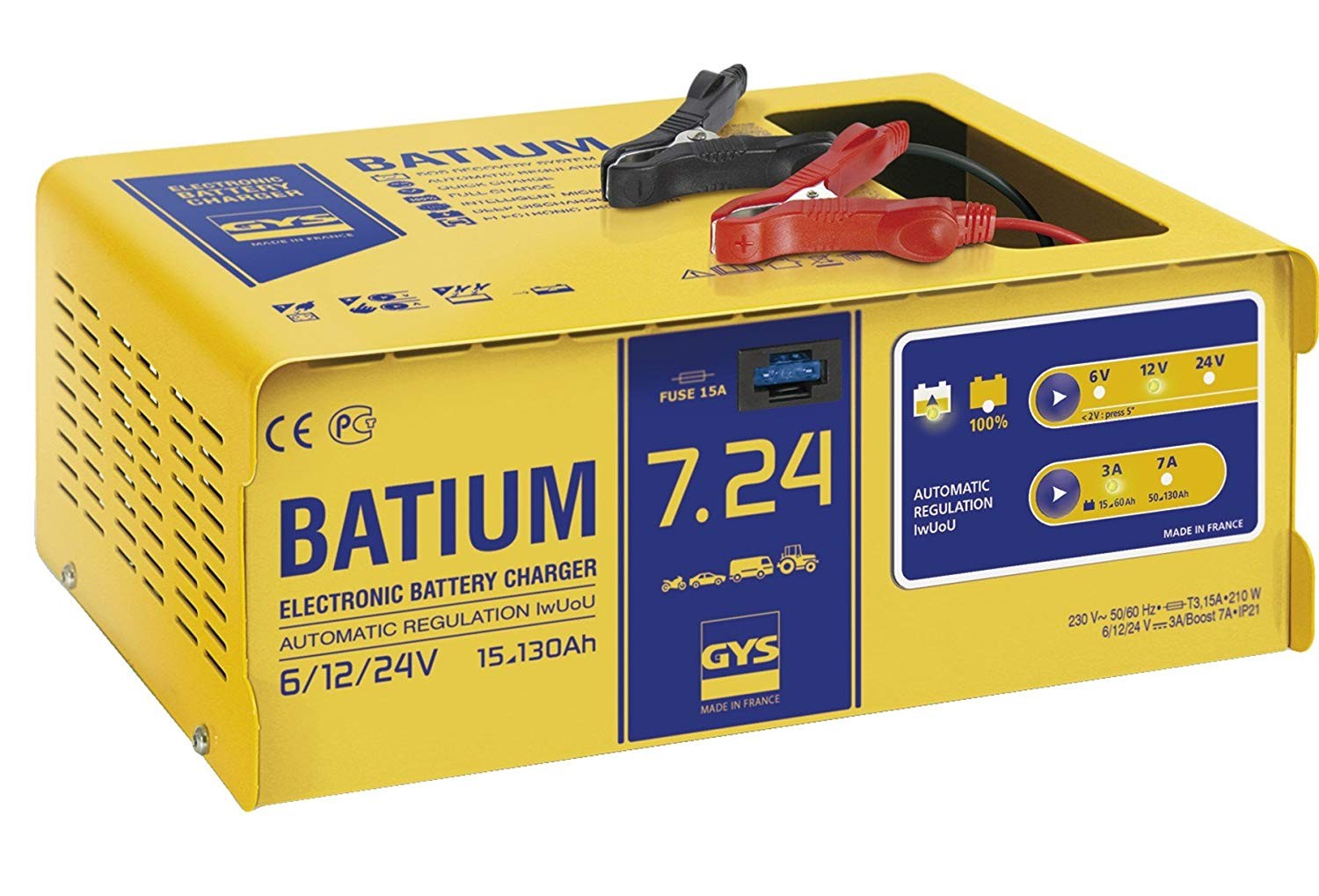 Batterieladegerät BATIUM 7-24 6/12/24 V effektiv:11/arithmetisch:3-7