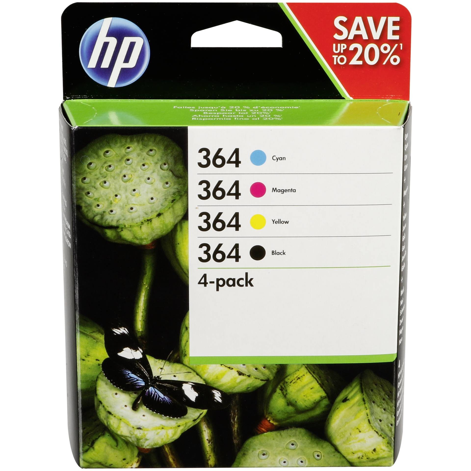 hp Multipack hp 364 (N9J73AE) für hp, schwarz/farbig
