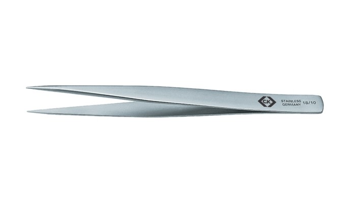 C.K T2318 Präzisionspinzette Spitz, fein 130mm
