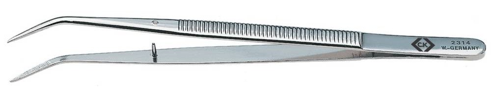 C.K T2314 Präzisionspinzette Spitz, gebogen, fein 150mm