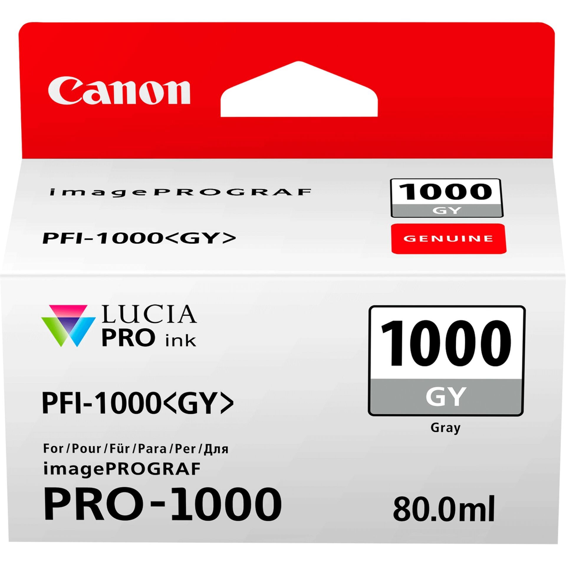 Canon PFI-1000GY Grey Ink Cartridge - Canon PFI-1000GY Grey Ink