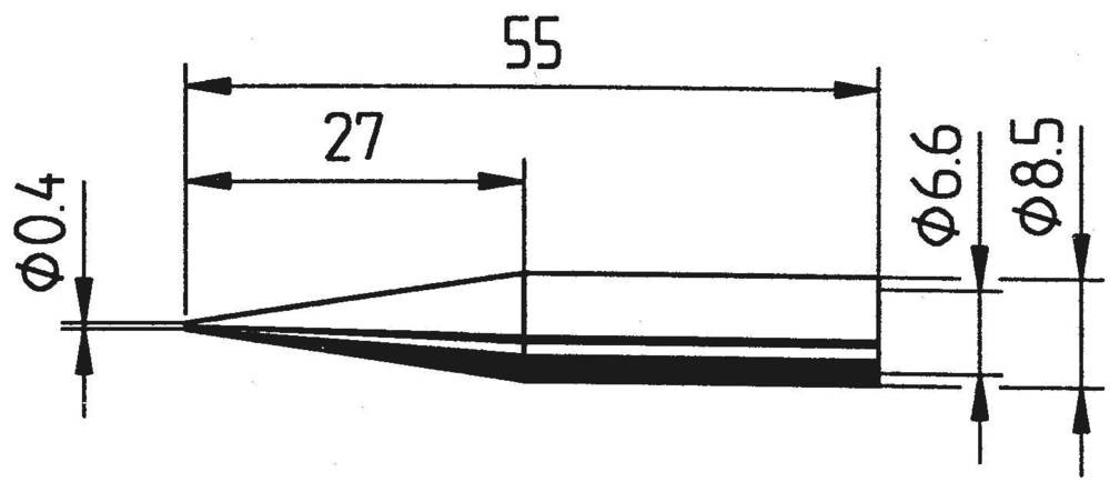 Ersa 842 UD LF Lötspitze Bleistiftform, verlängert Spitzen-size 0.