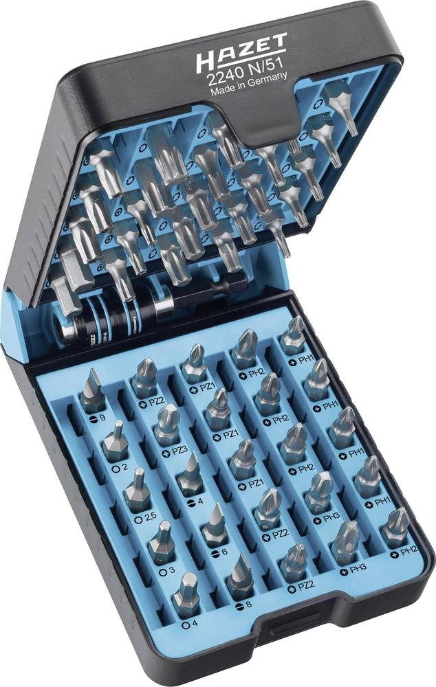 Hazet BitE-Box 2240N/51 Bit-Set 51teilig Schlitz, Kreuzschlitz