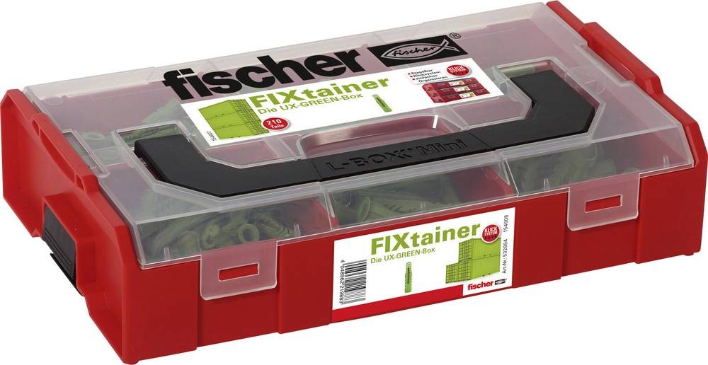 Fischer 532894 FIXtainer Dübelsortiment 210 Teile