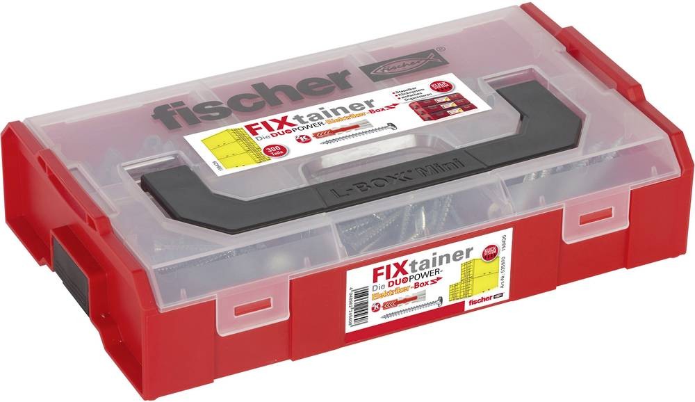 Fischer 535970 FIXtainer dowel DUOPOWER 300 parts: 200x 6x30mm - 20x