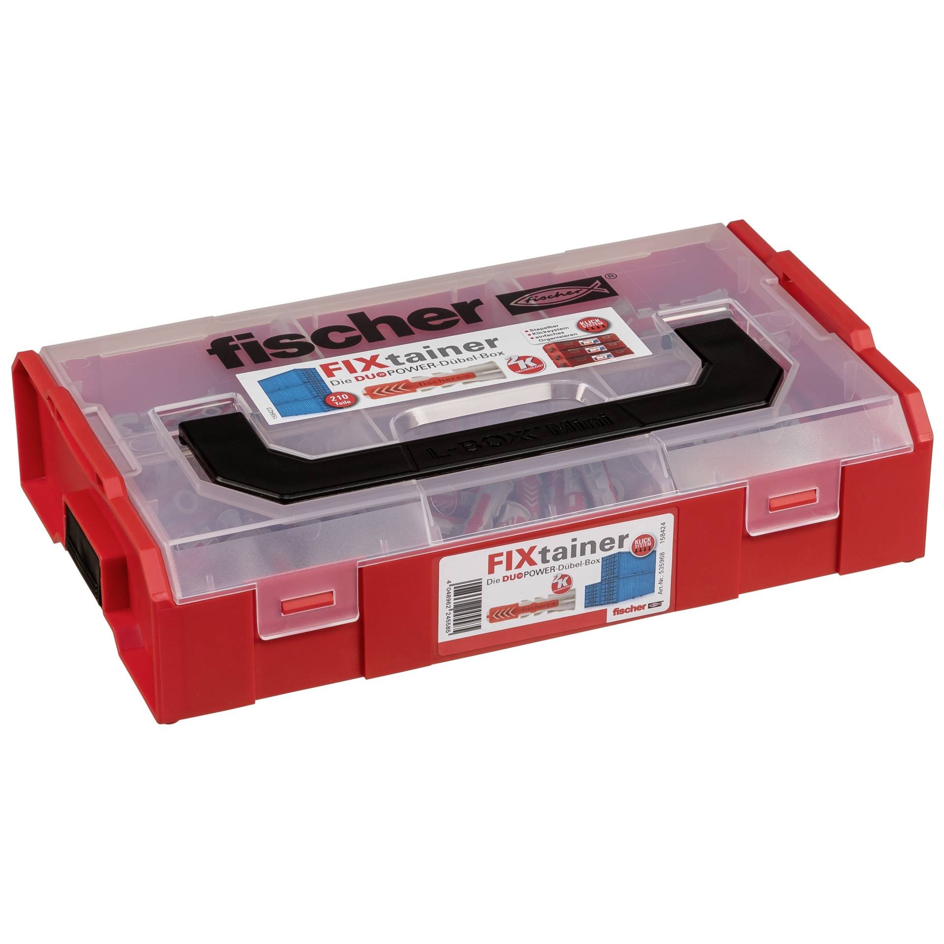 Fischer 535968 DuoPower Dübel-Sortimentsbox 210St.