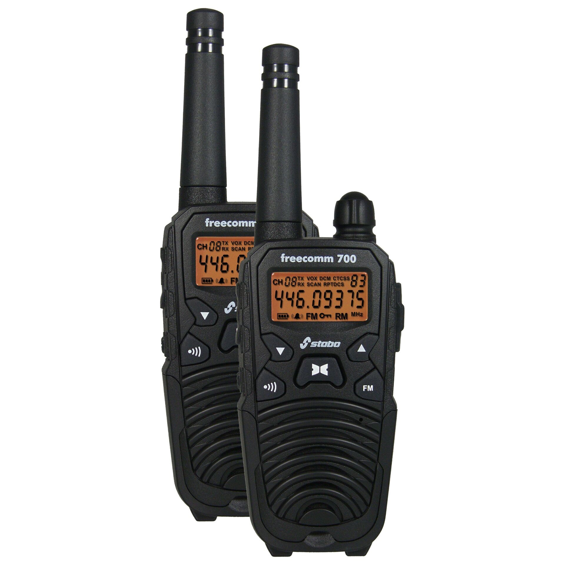 Stabo freecomm 700 two-way radio 8 channels Black - Stabo freecomm
