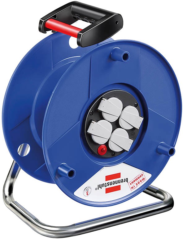 Brennenstuhl Garant Kabeltrommel sin Kabel, 4 Steckdosen, IP20, Indoor