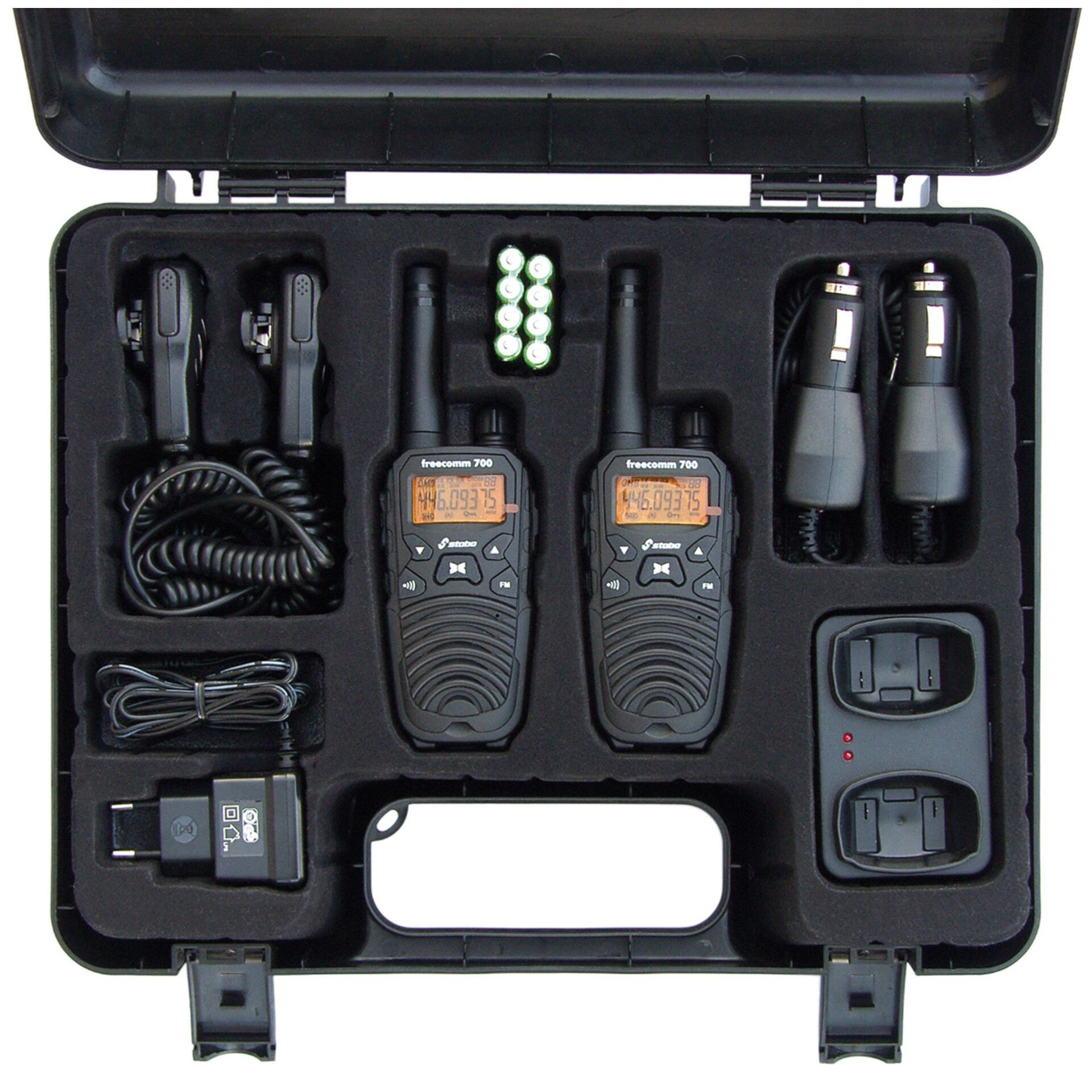Stabo freecomm 700 two-way radio 8 channels Black - Stabo freecomm