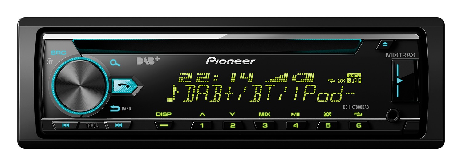 Pioneer DEH-X7800DAB car stereo DAB+ Tuner, Bluetooth -handsfree,