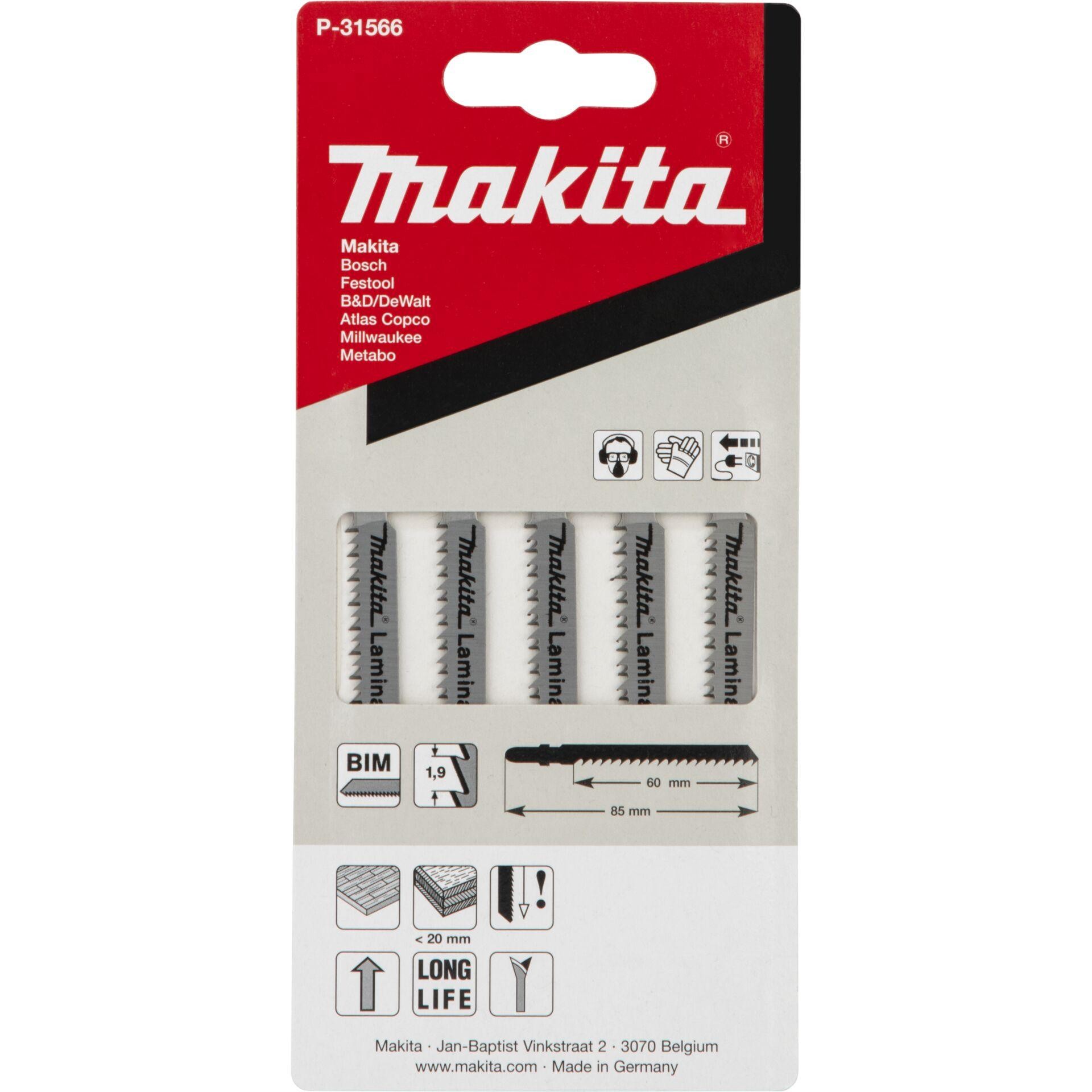 Makita P-31566 Stichsägeblatt HC19RBI 5St.