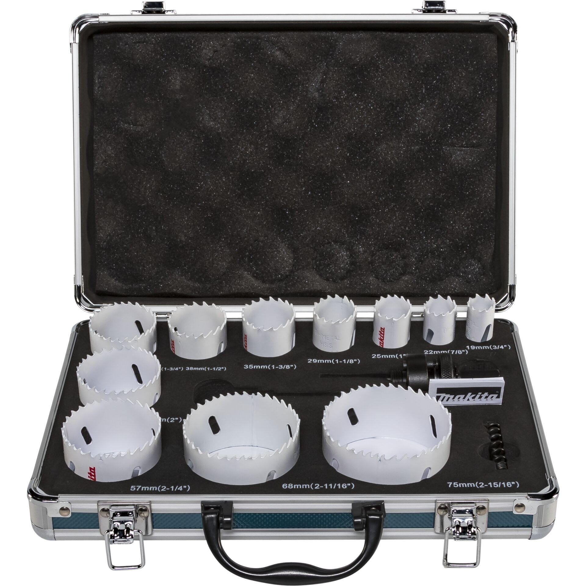 Makita D-47298 Lochsägen-Set 14teilig 19 mm, 22 mm, 25 mm, 29 mm, 35