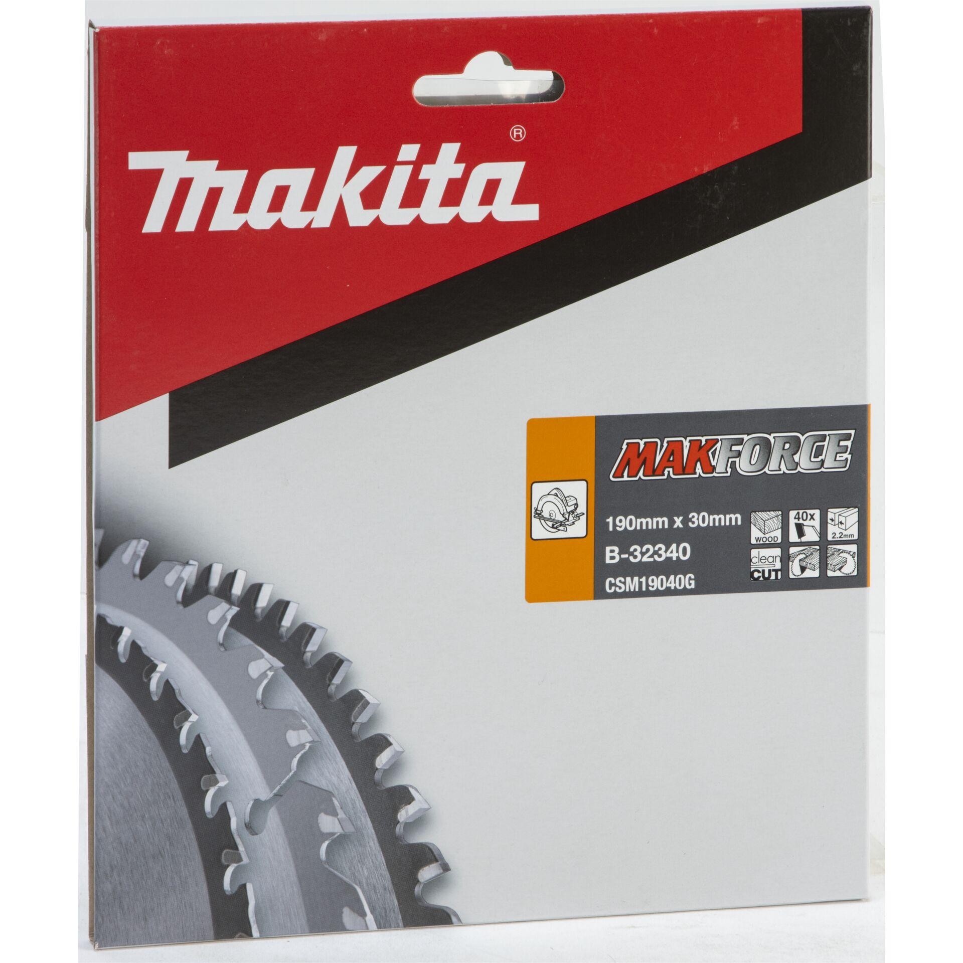 Makita MAKFORCE B-32340 Hartmetall saw blade 190 x 30 x 1.4 mm Zä