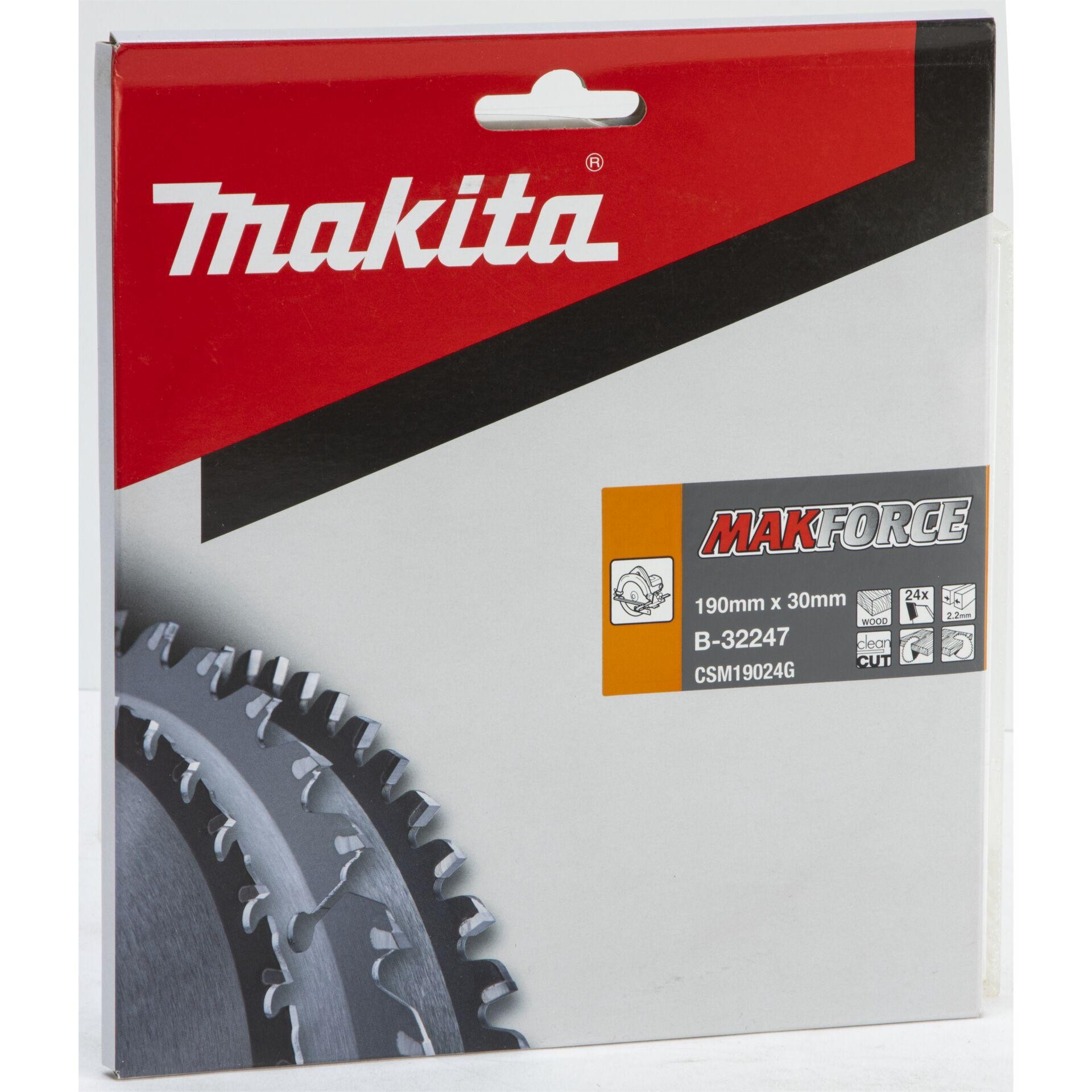 Makita MAKFORCE B-32247 Hartmetall saw blade 190 x 30 x 1.4 mm Zä