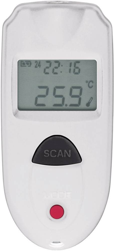 VOLTCRAFT IR 110-1S thermomètre portatif Noir, Blanc F,°C -33 - 110