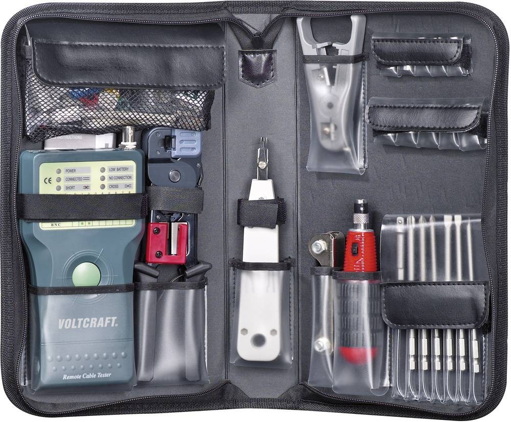 VOLTCRAFT Kabeltester CT-5 CT-5 for RJ-45, BNC, RJ-11, IEE 1394, USB