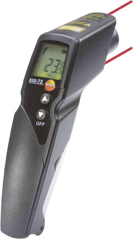 Testo 830-T2 Infrared Thermometer, -30°C Min, +400°C Max, ±1.5 °
