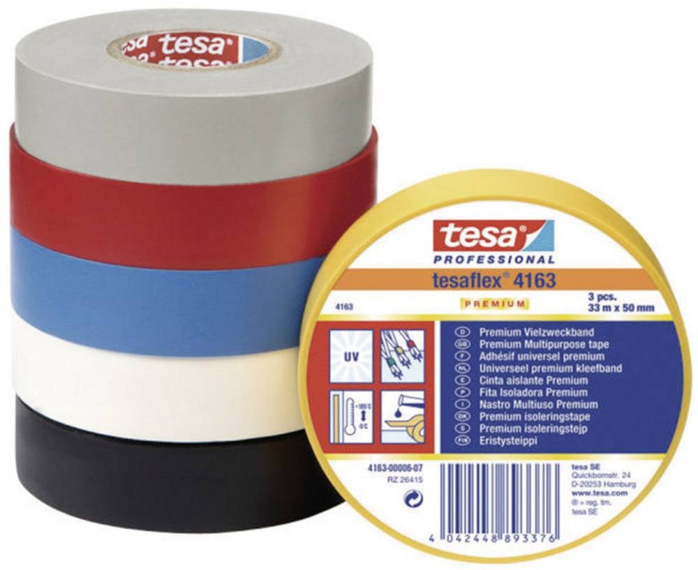 TESA PREMIUM 04163-00188-92 insulating tape tesaflex 4163 white (L