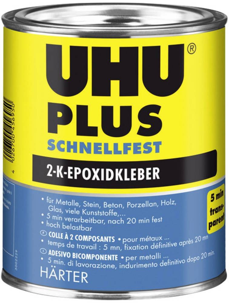 UHU Plus Schnellfest Dose Härter Zwei-Komponentenkleber 45695 855g