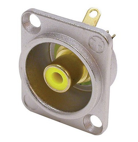 Neutrik NF2D4 Cinch-Steckverbinder Flanschbuchse, Kontakte gerade
