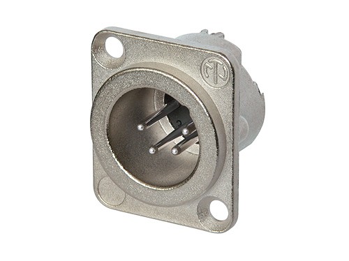 Neutrik NC4MD-LX XLR-Steckverbinder Flanschstecker, Kontakte gerade