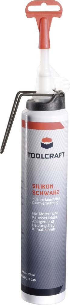 TOOLCRAFT Blacksil Silikon Herstellerfarbe Schwarz SIB.K200 200ml