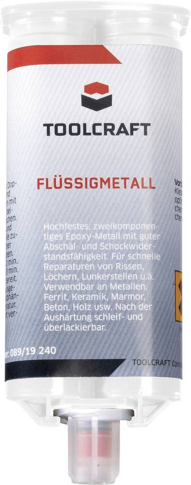 TOOLCRAFT Flüssigmetall Zwei-Komponentenkleber FLM.K50 50g