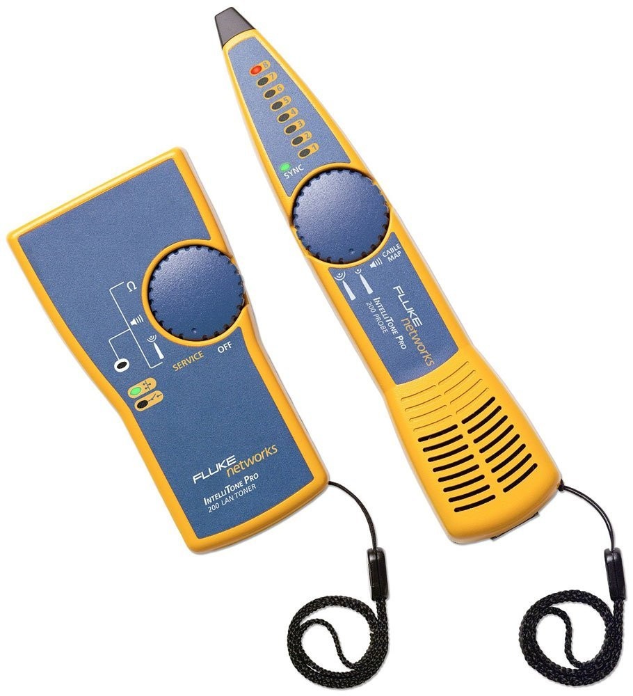 Fluke Pro 200 PoE tester Blue,Yellow - Fluke Pro 200, 9 V, 20 h, 75