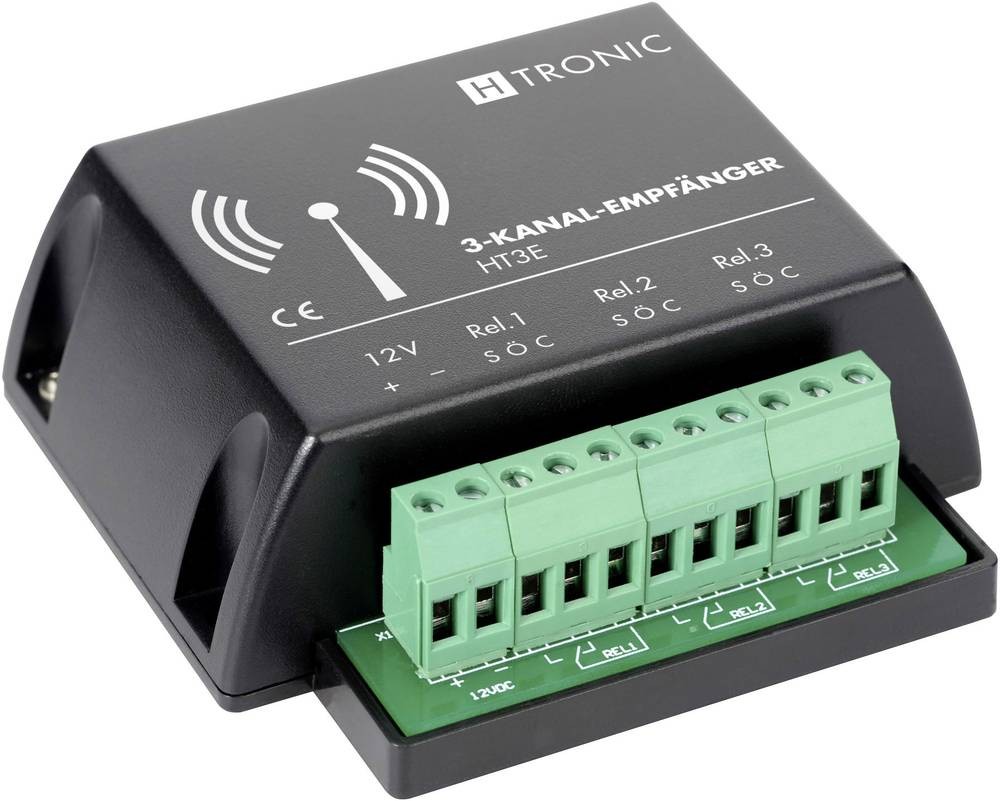 H-Tronic 1618255 smart home receiver 868.35 MHz Black, Green - H-
