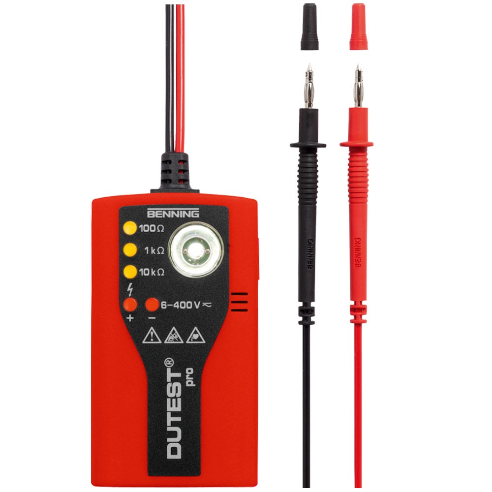 Benning DUTEST pro Durchgangsprüfgerät CAT III 300 V LED, Akustik