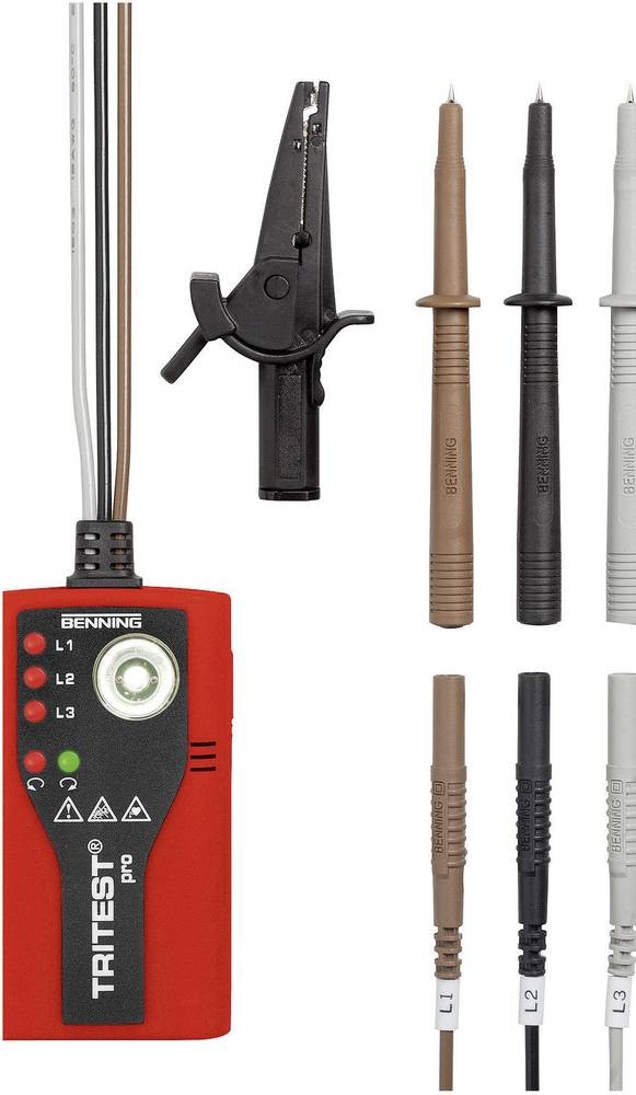 Benning TRITEST pro Drehfeldmessgerät CAT III 300 V LED