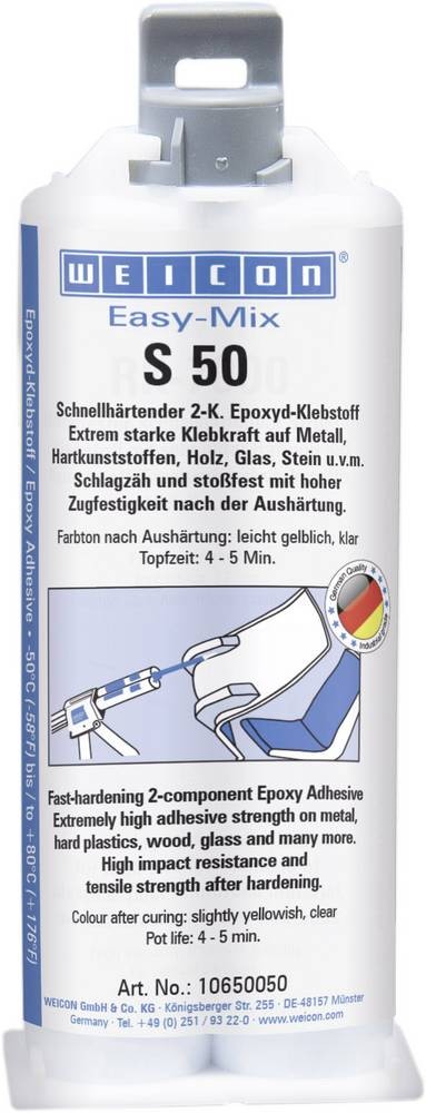 Weicon Easy-Mix S 50 Zwei-Komponentenkleber 10005230 50ml