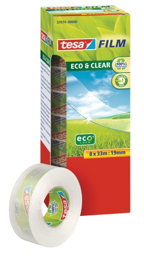 TESA 57074-00000-01 tesafilm Eco & Clear Transparent (L x B) 33m x