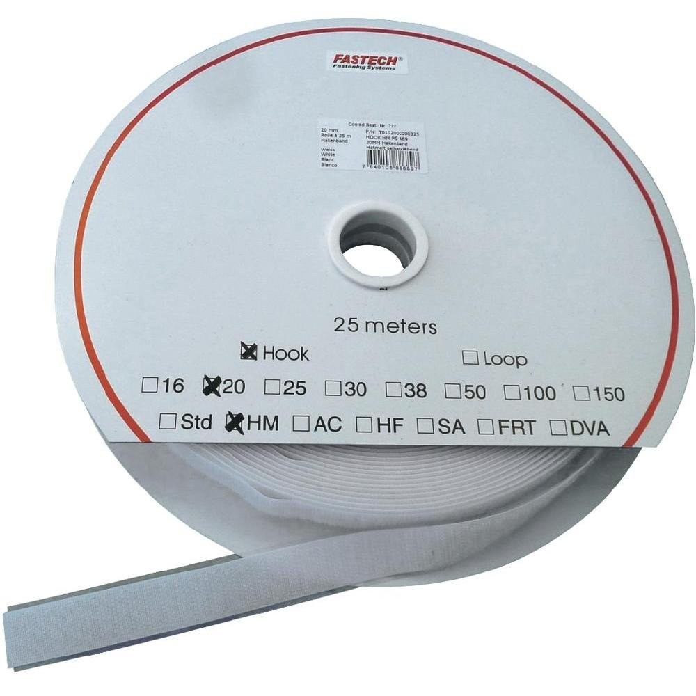 FASTECH T0101600000325 Klettband zum Aufkleben Hotmelt Haftteil (L