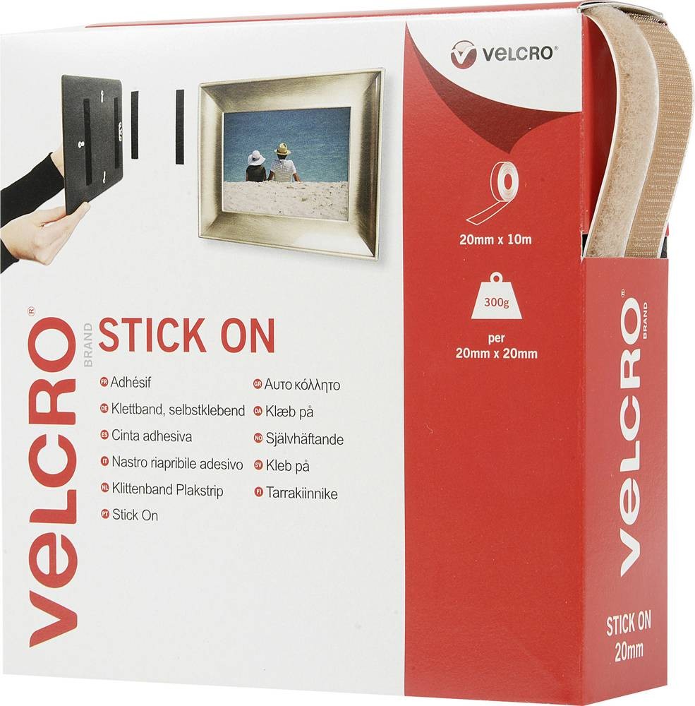 VELCRO VEL-EC60221 Klettband zum Aufkleben Haft- und Flauschteil (L