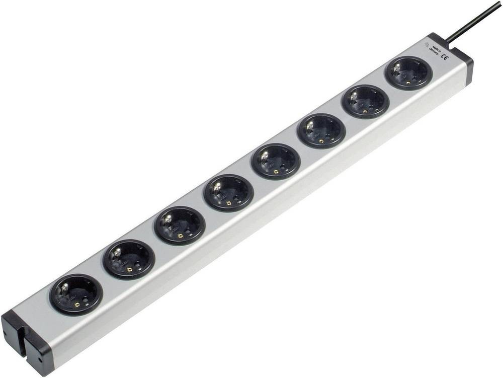 Ehmann 0600x00082031 power strip 8fach Aluminium Schutzkontakt 1 pc(s)