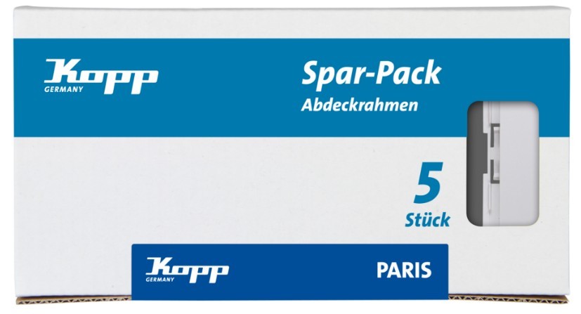 Kopp 2fach Rahmen Paris Weiß 402502018 5St.
