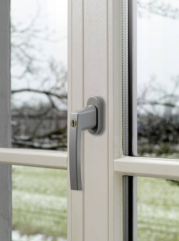 ABUS ABFS59486 Fenstergriff abschließbar argento