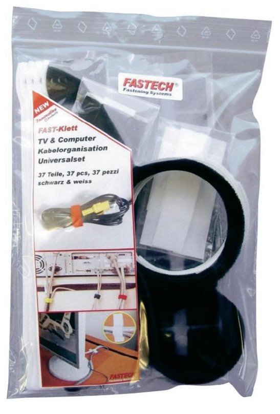 FASTECH 574-SET-BAG Black,White self-adhesive label - FASTECH 574-SET-