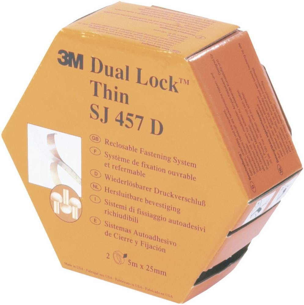 3M SJ 457D Dual Lock Klettband to Aufkleben Pilzkopf (L x B) 5000mm x