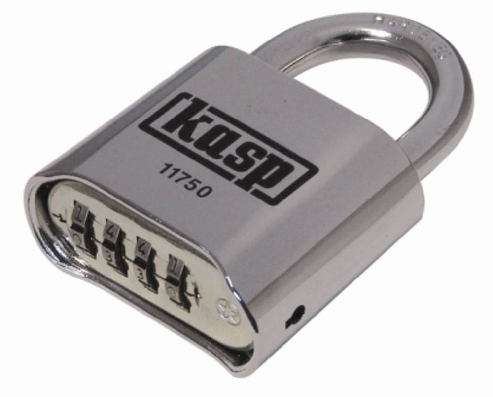 KASP K11750D Vorhängeschloss 50mm argento Zahlenschloss