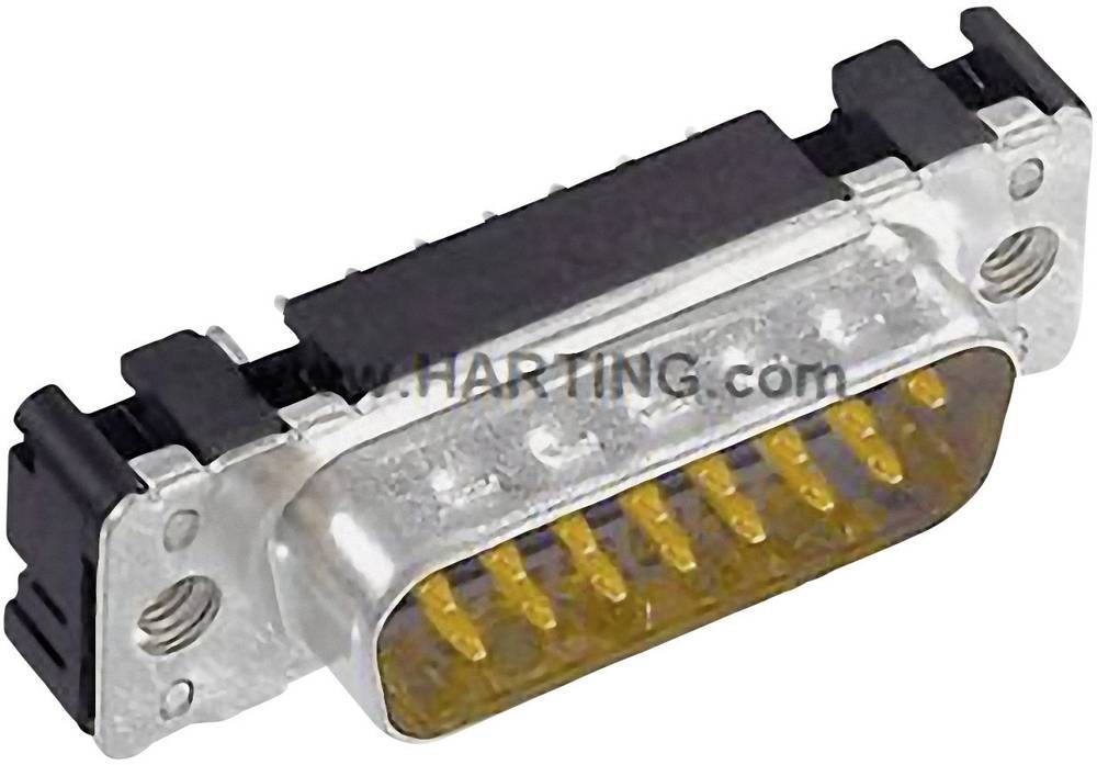 Harting 09651616712 D-SUB Stiftleiste 180° Polzahl: 9 Löten