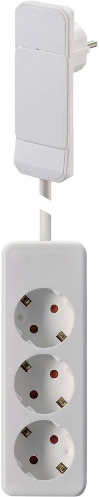 NVB 104556 power strip white Flachplug 1 St.